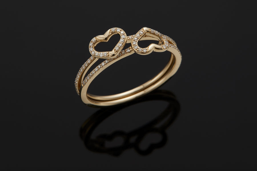 Connection Mini Heart Ring
